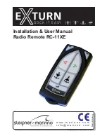 Preview for 1 page of exturn RC-11XE Installation & User Manual