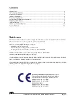 Preview for 2 page of exturn RC-11XE Installation & User Manual