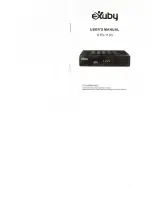 eXuby STB-1103 User Manual предпросмотр