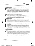 Preview for 10 page of Exxter 105597 Operating Instruction