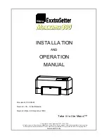 Предварительный просмотр 1 страницы Exxtra ExxtraSetter Exxpress 300 User Manual