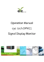 eyc-tech DPM11 Operation Manual предпросмотр