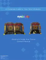 Предварительный просмотр 1 страницы Eye Candy Inflatables Double Axe Throw Owner'S Manual