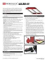 Preview for 1 page of Eye Hortilux LED 350-ES Installation Instructions