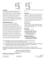 Предварительный просмотр 2 страницы Eye Lighting EYELITE PF*-L17-7**-W-***-*-DB Series Installation Instructions Manual