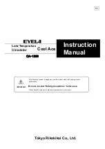 Preview for 1 page of EYELA CA-1330 Instruction Manual