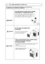 Предварительный просмотр 6 страницы EYELA CA-1330 Instruction Manual