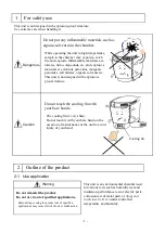 Предварительный просмотр 5 страницы EYELA KCL-2000W Instruction Manual