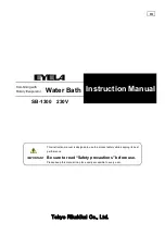 EYELA SB-1300 Instruction Manual предпросмотр