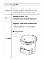 Предварительный просмотр 5 страницы EYELA SB-1300 Instruction Manual