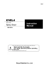 EYELA SD-1010 Instruction Manual preview