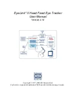 Предварительный просмотр 1 страницы EyeLink II User Manual