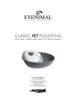 Предварительный просмотр 1 страницы EYENIMAL CLASSIC PET FOUNTAIN User Manual