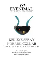 EYENIMAL DELUXE SPRAY NOBARK COLLAR User Manual предпросмотр