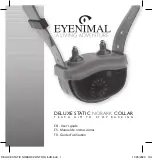 EYENIMAL DELUXE STATIC NOBARK COLLAR User Manual предпросмотр