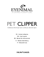 EYENIMAL PET CLIPPER User Manual предпросмотр