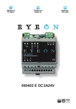 EYEON 080402 E DC2A24V Technical Manual предпросмотр