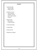 Preview for 2 page of Eyeris ERV-L460N Operating Instructions Manual