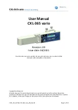 EyeTech CXL-365 vario User Manual preview