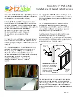 Preview for 4 page of EZ Able SerenityNow Installation And Operating Instructions Manual