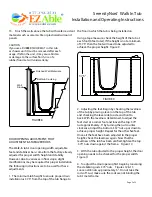 Preview for 5 page of EZ Able SerenityNow Installation And Operating Instructions Manual