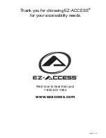 Предварительный просмотр 74 страницы EZ-ACCESS PATHWAY 3G SS06VP Assembly Manual