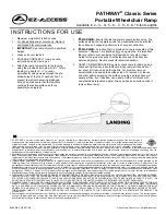 EZ-ACCESS PATHWAY Classic Series Instructions For Use preview