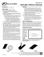 Preview for 1 page of EZ-ACCESS SUITCASE TRIFOLD AS Ramp Instructions