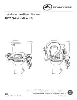 Предварительный просмотр 1 страницы EZ-ACCESS TiLT Toilet Incline Lift Installation And User Manual