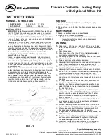 Preview for 1 page of EZ-ACCESS TRAVWK Instructions