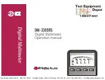 Preview for 1 page of EZ Digital DM-330SRS Operation Manual