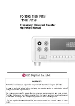 EZ Digital FC-3000 Operation Manual preview