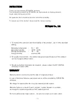 Preview for 2 page of EZ Digital GP-4185A Operation Manual