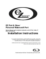 Предварительный просмотр 1 страницы EZ Dock 206016PW-EZ Owner'S Manual And Installation Instructions