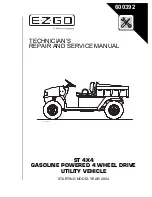 Preview for 1 page of EZ-GO ST 4X4 Technician'S Repair And Service Manual