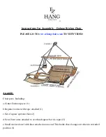 Preview for 1 page of EZ Hang Chairs Deluxe Wicker Chair Instructions For Assembly