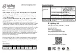 Preview for 2 page of EZ Lighting EZSH022050BR00 User Manual