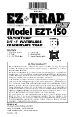 EZ-Trap UltraTrap EZT-150 Quick Start Manual предпросмотр