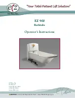 Предварительный просмотр 1 страницы EZ Way EZ 900 Series Operator Instructions Manual