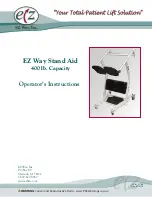 Preview for 1 page of EZ Way Stand Aid Operator Instructions Manual