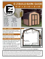 Preview for 1 page of EZ 8' Gambrel Barn Manual