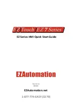 Предварительный просмотр 1 страницы EZAutomation EZ Touch EZ7 Series Quick Start Manual