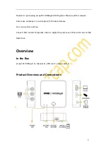 Preview for 2 page of EzCAP ezcap181 Manual