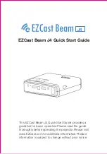 Предварительный просмотр 1 страницы EZCast Beam J4 Quick Start Manual