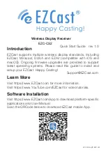 EZCast EZC-CS2 Quick Start Manual preview