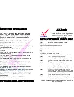 EZCheck OMNI 3730 Instruction Manual предпросмотр