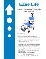 EZee Life 190 Tilt Shower Commode User Manual preview