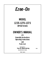 Ezee-On 1225 Owner'S Manual preview