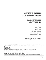 Preview for 3 page of Ezgo 28806-G01 Owner'S Manual And Service Manual