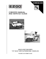 Ezgo 605584-DK Owner'S Manual And Service Manual preview